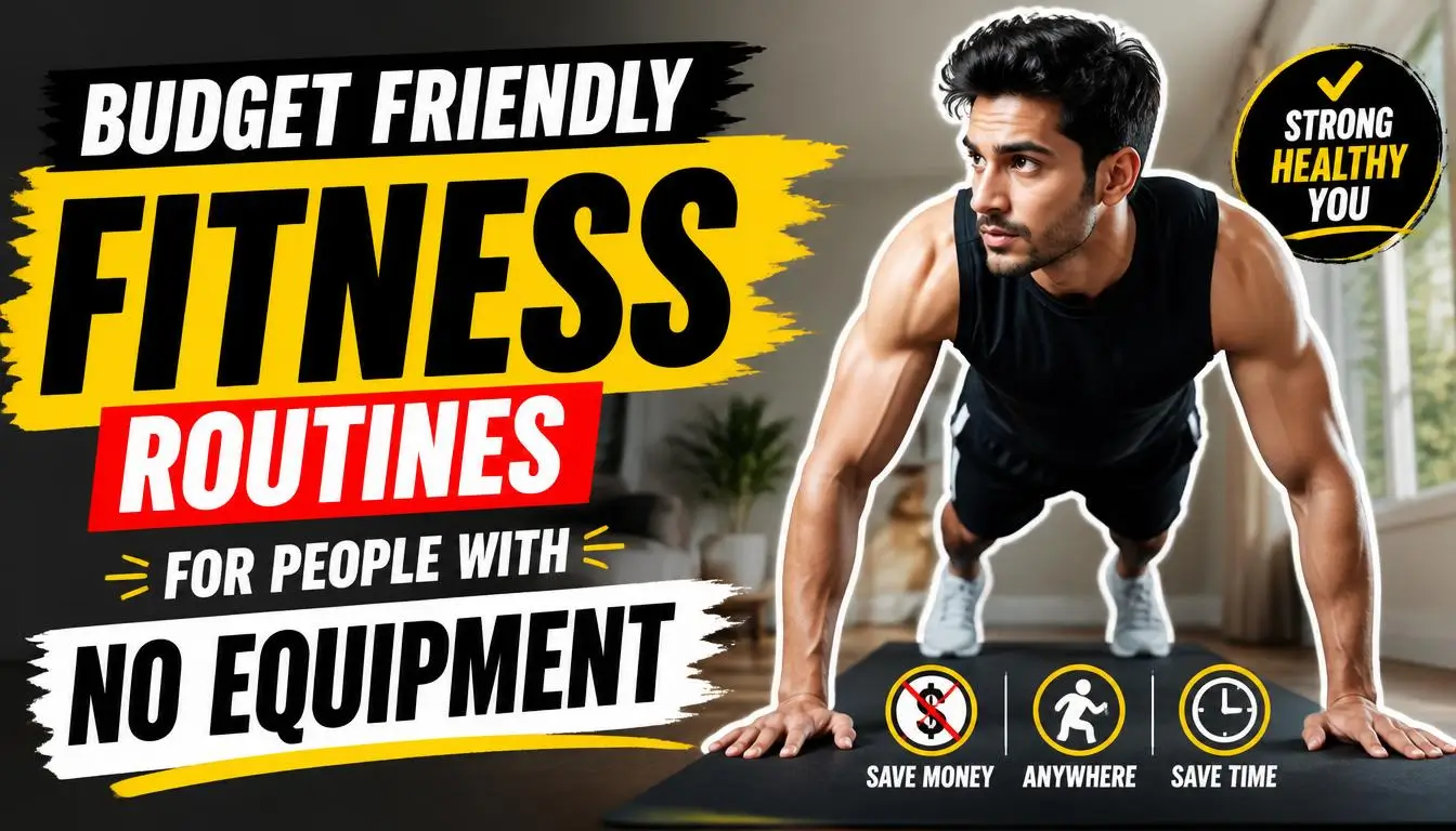 Budget Friendly Fitness Routines for People With No Equipment